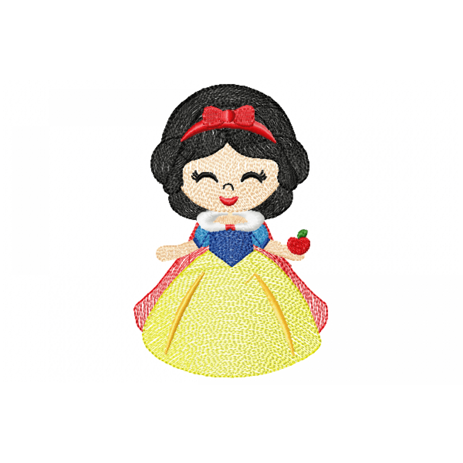 Baby Snow White Embroidery Design